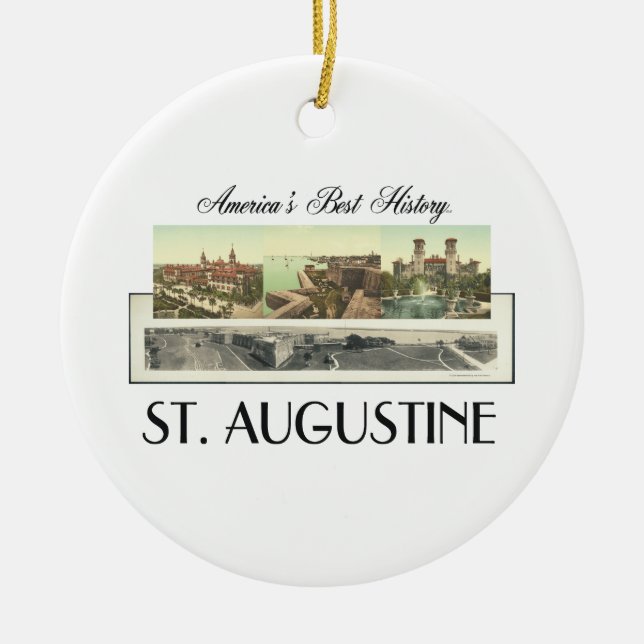 ABH St. Augustine Ceramic Ornament (Front)