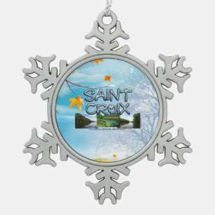 ABH St. Croix NR Snowflake Pewter Christmas Ornament