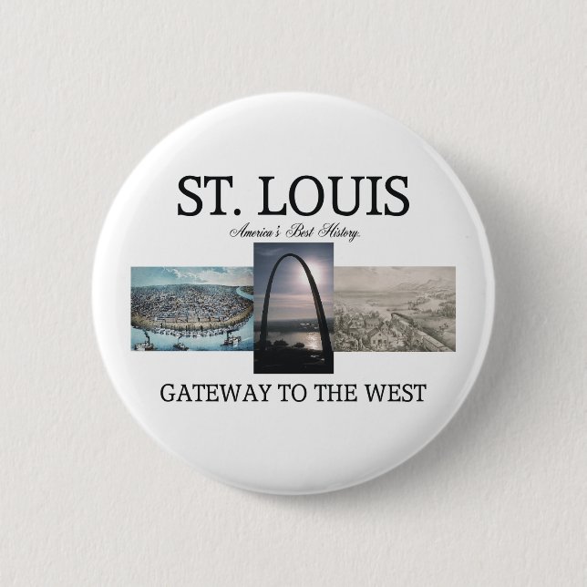 ABH St. Louis Gateway 6 Cm Round Badge (Front)