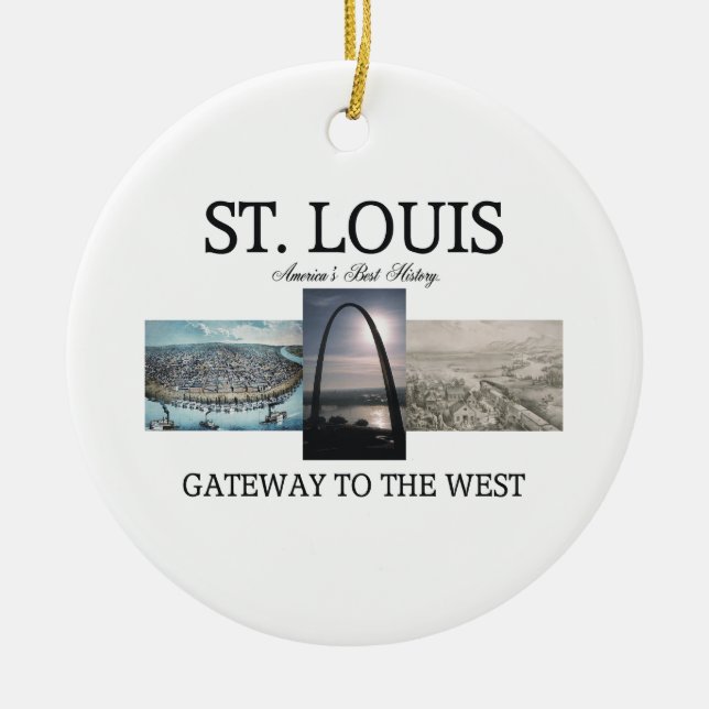 ABH St. Louis Gateway Ceramic Tree Decoration (Front)