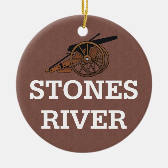 ABH Stones River Ceramic Tree Decoration (Front)