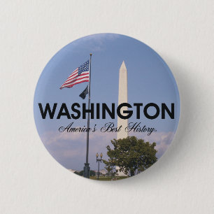 ABH Washington DC 6 Cm Round Badge