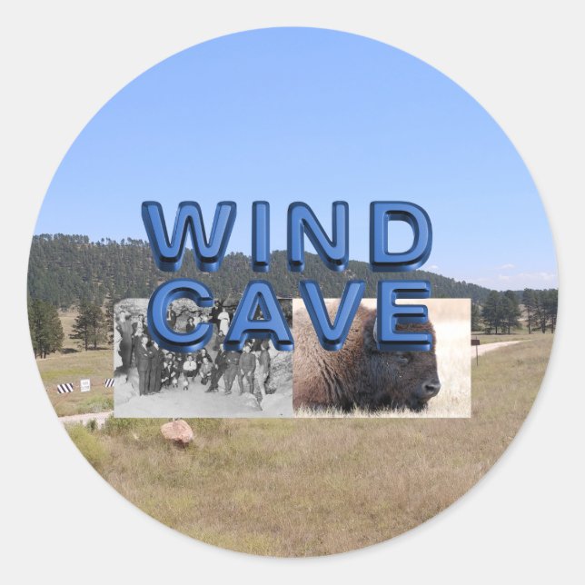 ABH Wind Cave Classic Round Sticker (Front)