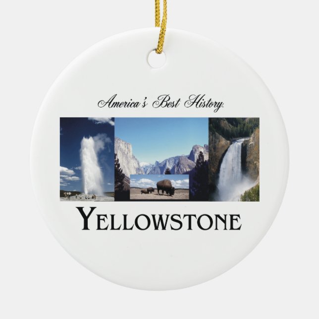 ABH Yellowstone Ceramic Tree Decoration (Front)