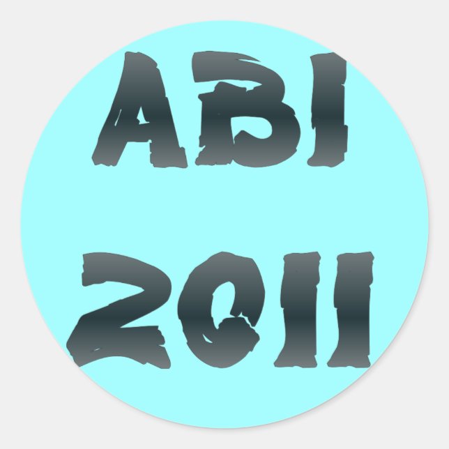 ABI 2011 CLASSIC ROUND STICKER (Front)