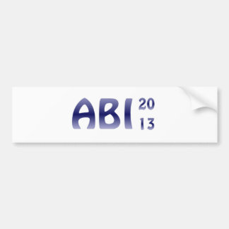 ABI 2013 BUMPER STICKER