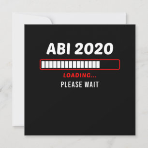ABI 2020 Loading Computer Nerd Graduation Day Gift Invitation