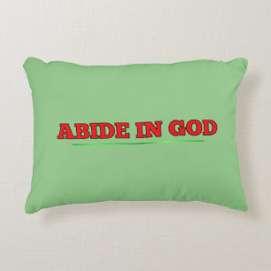 Abide in GOD Decorative Cushion