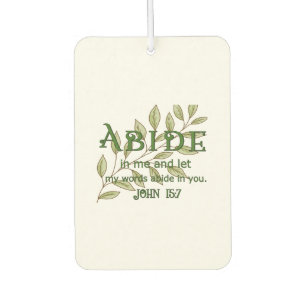 Abide In Me Car Air Freshener