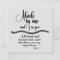Abide in Me KJV Bible Verse Reminder