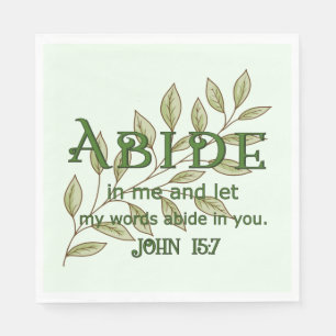 Abide In Me Napkin