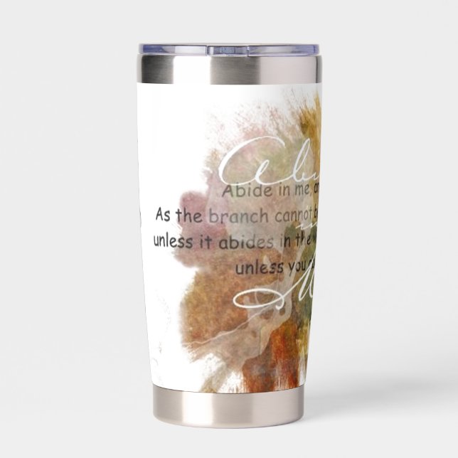 Abide in Me personalised Insulated Tumbler (Back)