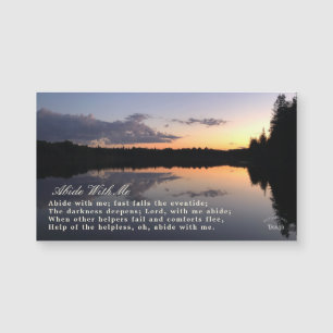 Abide With Me Inspiring Sunset Photography Magnet