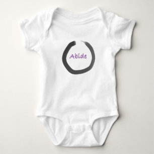 Abide Zen Buddhist Enso Circle Baby Bodysuit
