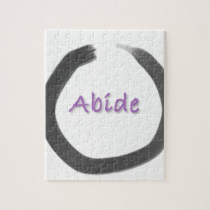 Abide Zen Buddhist Enso Circle Jigsaw Puzzle