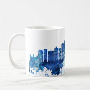 Abidjan Ivory Coast Skyline Blue Coffee Mug