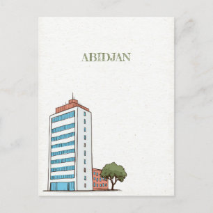 Abidjan Ivory Coast Travel Postcard