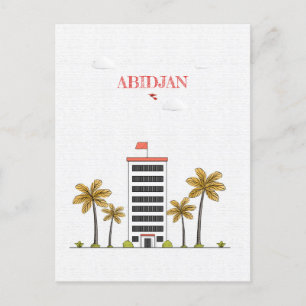 Abidjan Ivory Coast Travel Postcard