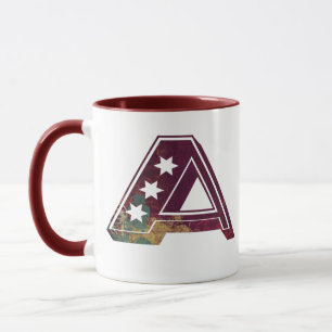 ABIGAIL -A- maroon vintage grunge Mug