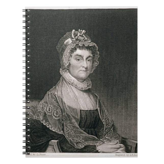 Abigail Adams, engraved by G.F. Storm (fl.c.1834) Notebook (Front)