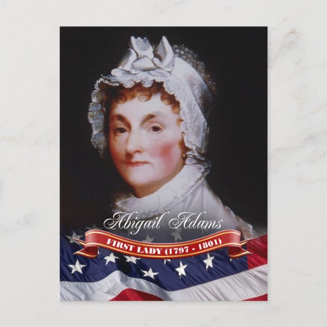 Abigail Adams, First Lady of the U.S. Postcard (Front)