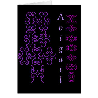 Abigail Designer Name VI Card