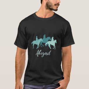 Abigail Name Gift Personalised Horse Girl T-Shirt