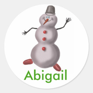 Abigail personalised name stickers