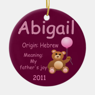 Abigail / Photo Ceramic Ornament
