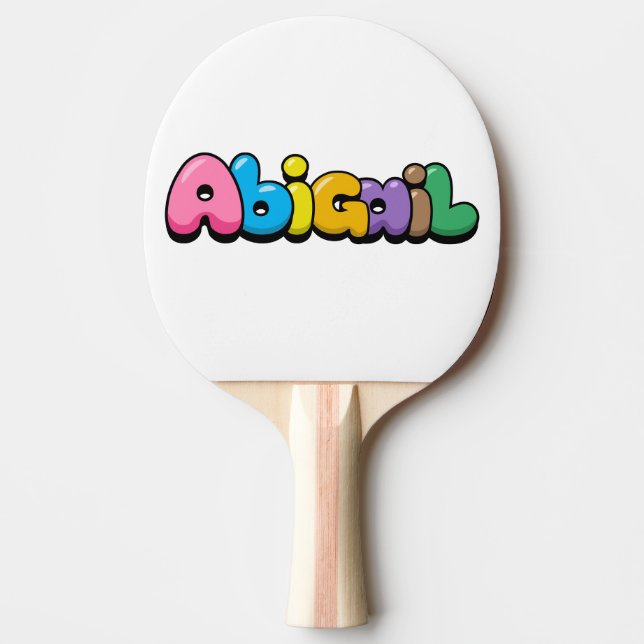 Abigail Ping Pong Paddle (Front)
