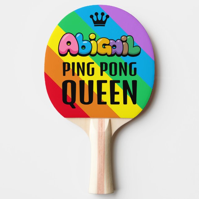 Abigail Ping Pong Queen Paddle (Front)