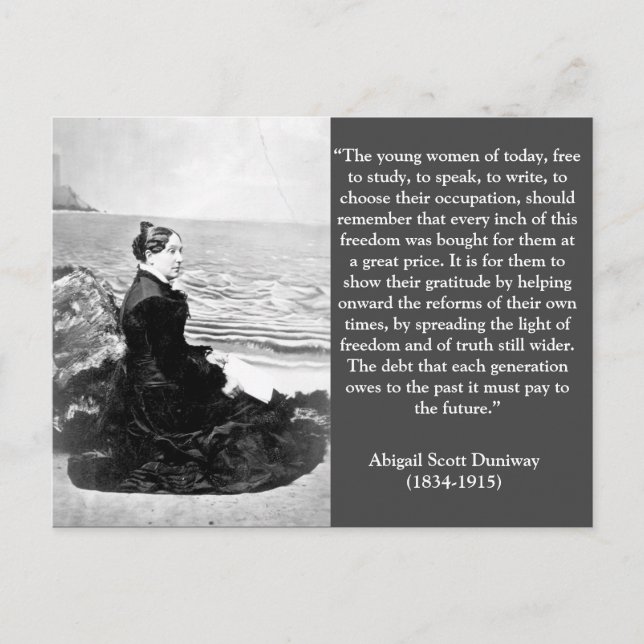 Abigail Scott Duniway Suffrage Oregon Leader Postcard (Front)