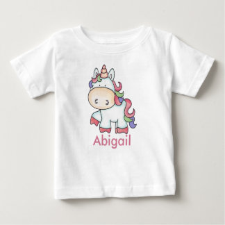 Abigail's Personalised Unicorn Gifts Baby T-Shirt
