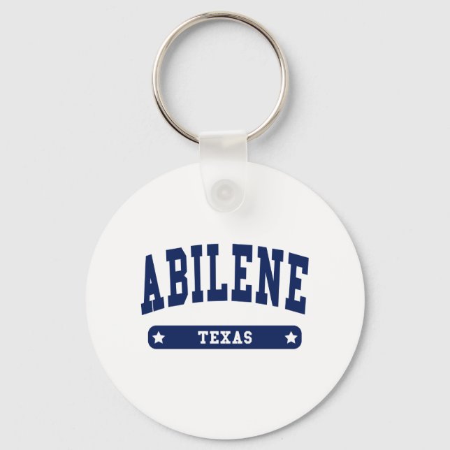 Abilene Texas College Style t shirts Key Ring (Front)