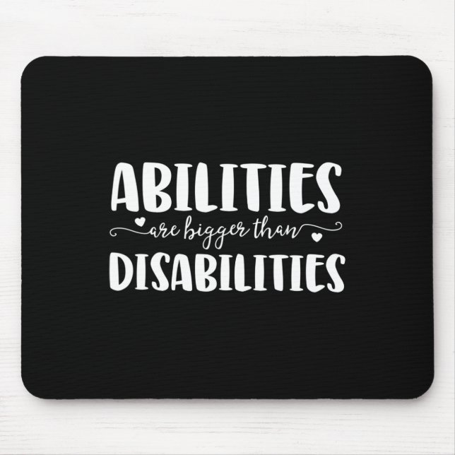 Abilities Disabilities Speech Therapist Gifts For  Mouse Pad (Front)