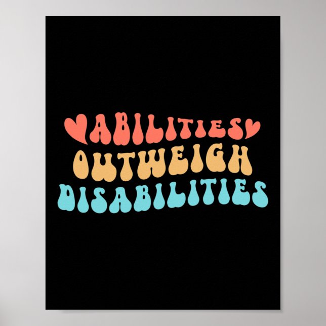 Abilities Outweigh Disabilities 7 Poster (Front)