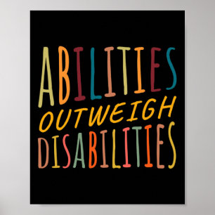 Abilities Outweigh Disabilities Behaviour Therapy  Poster