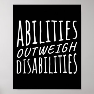 Abilities Outweigh Disabilities Behaviour Therapy  Poster