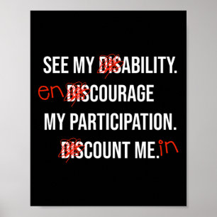 Abilities Outweigh Disabilities Disabilities Awar Poster