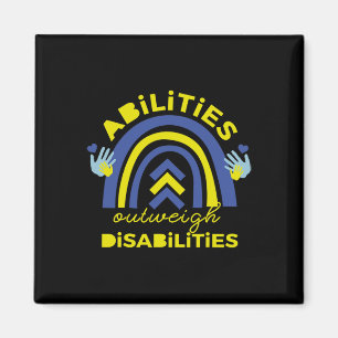 Abilities Outweigh Disabilities Down Syndrome Gif Magnet
