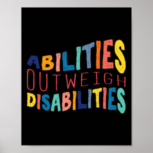 Abilities Outweigh Disabilities School Psychologis Poster