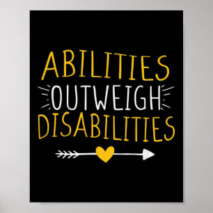 Abilities Outweigh Disabilities Special Education  Poster