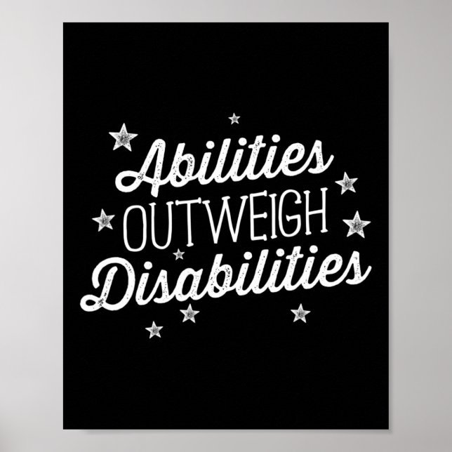 Abilities Outweigh Disabilities Speech Therapy  SL Poster (Front)
