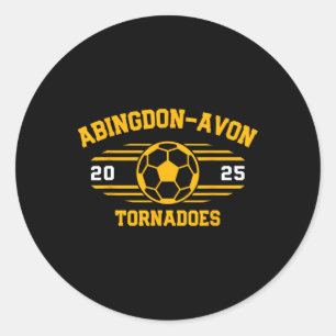 Abingdon-avon Tornadoes Soccer Byll 2025  Classic Round Sticker