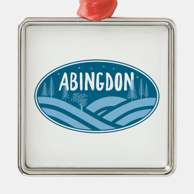 Abingdon Virginia Outdoors Metal Ornament (Front)