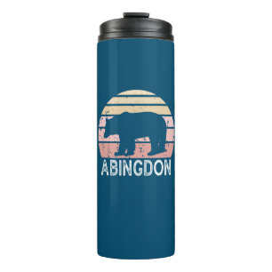 Abingdon Virginia Retro Bear Thermal Tumbler