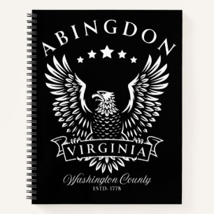 Abingdon Washington County Virginia Vintage Eagle Notebook