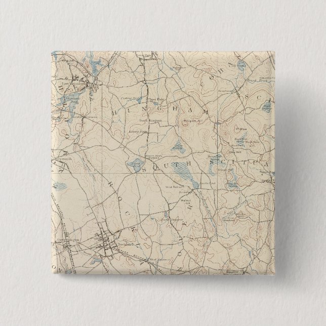 Abington, Massachusetts 15 Cm Square Badge (Front)