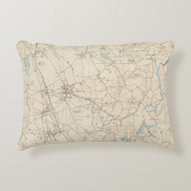 Abington, Massachusetts Decorative Cushion (Front)