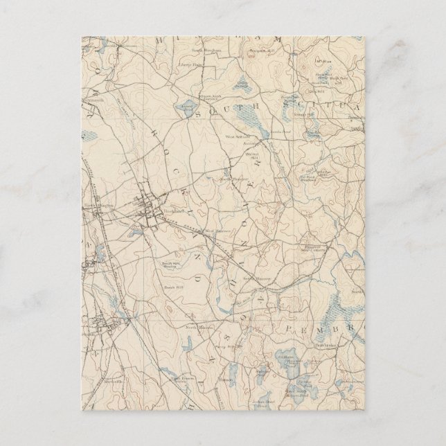 Abington, Massachusetts Postcard (Front)